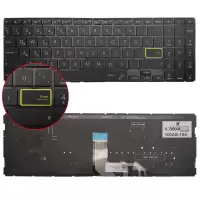 Asus Vivobook 15 K513, K513E Klavye Işıklı (Siyah TR)