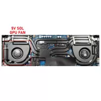 Asus Tuf Dash F15 FX517ZC-HN098W GPU-Vga Fan - Ekran Kartı Fanı