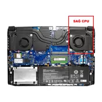 Acer Nitro 5 AN515-55-52EW, AN515-55-52FN Cpu Fan - İşlemci Fanı Ver.2