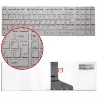 Toshiba Satellite C855-1KG, C855-1KH, C855-1KN Notebook Klavye (Beyaz TR)