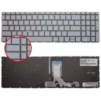 Hp Pavilion 15-EH3011nt (7P6a9EA) Klavye Işıklı (Füme TR)
