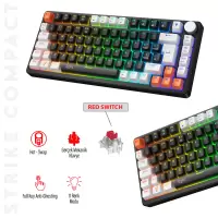 Gameagle Strike Compact MK-82X2BAR Mekanik Işıklı Gamer Klavye