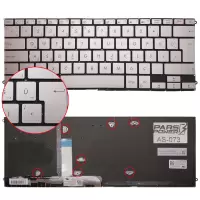 Asus UX490UA-BE037T Notebook Klavye (Işıklı Gümüş TR)