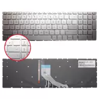 Hp 15-DA2096NT 1S7Z7EA, 15-DA2097NT 279X1EA Notebook Klavye Işıklı (Gümüş TR)