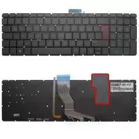 HP ENVY 15-ae Serisi Klavye Işıklı (Siyah TR)