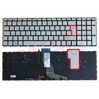 HP ENVY 15-ae Serisi Klavye Işıklı (Gümüş TR)