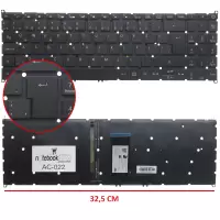 Acer Aspire 3 A315-57G-5937 Klavye Işıklı (Siyah TR)