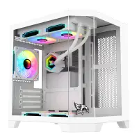 Gameagle Edge Compact 3 Argb Fanlı Gamer Bilgisayar Kasası 750W 80+ Plus Bronz Powerlı Sıvı Soğutmalı (Beyaz)