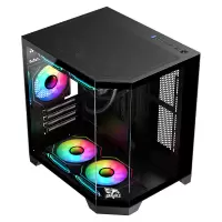 Gameagle Edge Compact 3 Argb Fanlı Oyuncu Pc Kasası 750W 80+ Plus Bronz Powerlı (Siyah)