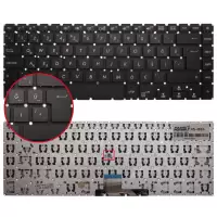 Asus S510UN-BQ133T, S510UQ-BQ262T Notebook Klavye (Siyah TR)