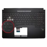 Asus TUF Gaming FX505D Klavye Işıklı Kasalı (Siyah TR)