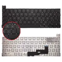 Apple MacBook Pro 13 M1 A2338 2020 Klavye Işıklı (Siyah TR)