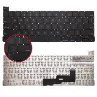 Apple MacBook Pro 13 M1 A2338 2020 Klavye Işıklı (Siyah US)