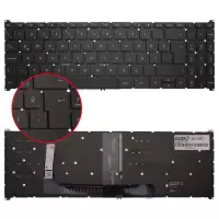 Acer Aspire 3 A315-44P-R3WV, A315-44P-R3ZV Klavye Işıklı (Siyah TR)