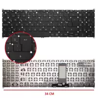 Acer Aspire 7 A715-43G-R9P0, A715-51G-50FF Klavye (Siyah TR)