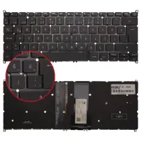 Acer Swift 3 SF314-58-33LA, SF314-58-34GL Klavye Işıklı (Siyah TR)