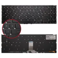 Asus 0KNB0-5117TU00, AEXKRA00130, V182546KE1 Klavye Işıklı (Siyah TR)