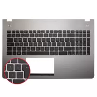 Asus N56VZ-S4225D, N56VZ-S4255H, N56VZ-S4257H Klavye Kasalı Işıklı (Siyah TR)