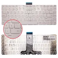 HP Stream 14-ax000 Serisi Notebook Klavye (Beyaz TR)