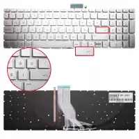 HP ENVY 15-ae101nt (N7L03EA) Klavye Işıklı (Gümüş TR)