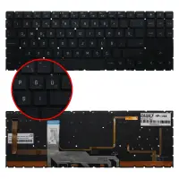 HP OMEN 15-ek0007nt (3A699EA) Klavye Işıklı (Siyah TR)