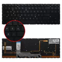 HP OMEN 15-ek0001nt (3A693EA) Klavye Işıklı (Siyah TR)