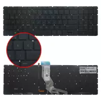 Hp 15-bs, 15-bw, 15-cb, 15-cc, 250 G6, 255 G6 Serisi Notebook Klavye Işıklı (Siyah TR)