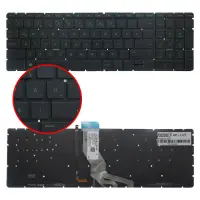 Hp 15-bs002nt, 15-bs003nt, 15-bs004nt Notebook Klavye Işıklı (Siyah TR)