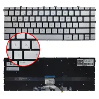 HP Pavilion x360 14-dv0009nt (2W6J8EA) Klavye Işıklı (Gümüş TR)