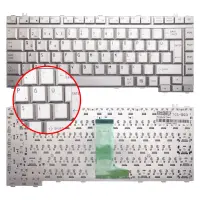 Toshiba Satellite L300-1EF, L300-1EI Notebook Klavye (Gümüş TR)