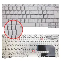 Samsung NP-N150-JP0YTR, NP-N150-JP0ZTR Notebook Klavye (Beyaz TR)