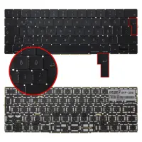 Apple MacBook Pro 13,3 A1706 2016, 2017 Klavye Siyah (TR)