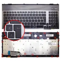 Asus G55 Notebook Klavye (Kasalı Işıklı Siyah TR)