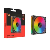 Gameagle GE-ARGB1B Cool Core 120mm ARGB Led Fan - Performans Seri Sessiz Kasa Egzoz Fanı (Siyah)