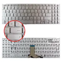 Asus X509Ma-Br, X509Ma-Br001T Klavye (Gümüş TR)