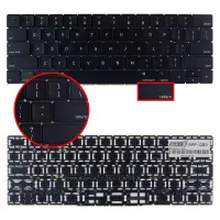 Apple MacBook TouchBar A1707 2016, 2017 Klavye Siyah (ING)