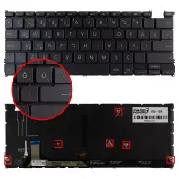 Asus ZenBook 14 OLED UX3402ZA-KM501W Klavye Işıklı (Siyah TR)