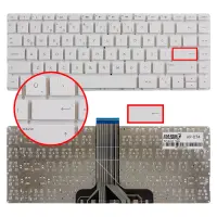 HP Stream 14-ax000 Serisi Notebook Klavye (Beyaz TR)