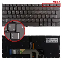 Lenovo Yoga C740-14IML 81TC006ATX Klavye Işıklı (Füme TR)