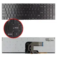 Hometech YXT-NB93-94, MB3661003 Klavye Işıklı (Siyah TR)