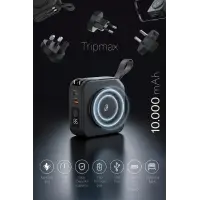 Pars Power Tripmax PRS-M001B Gan Adaptörlü Power Bank (Siyah)