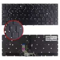 Lenovo Yoga 910-13IKB Uyumlu Klavye Işıklı (Siyah TR)