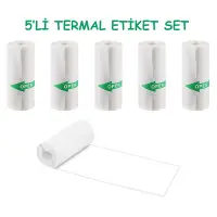 Çocuk Kamera Fotoğraf Makinesi 5li Set Termal Fotoğraf Etiketi