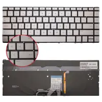 HP Envy x360 13-AR Serisi TPN-W141 Klavye Işıklı (Gümüş TR)