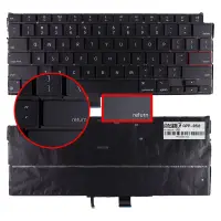 Apple MacBook Air MGN73 MGNA3 MGNE3 Klavye Işıklı (Siyah US)
