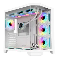 Gameagle Edge 7 Argb Fanlı Oyuncu Pc Kasası 850W 80+ Plus Bronz Powerlı Digital Sıvı Soğutmalı (Beyaz)