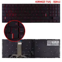 Lenovo Legion Y520-15IKB, Y720-15IKB Klavye Işıklı (Siyah TR)