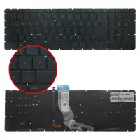 Hp 15s-fq5016nt Notebook Klavye Işıklı (Siyah TR)