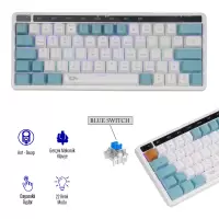 Gameagle Airsync MK-64X1AAB Blue Switch Mekanik Kablosuz Rgb Işıklı Oyuncu Gamer Klavye 64 Tuşlu