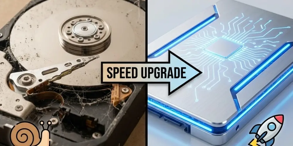 Bilgisayarım Çok Yavaş ve Donuyor! Çözüm: SSD ile Hızlandırma Rehberi